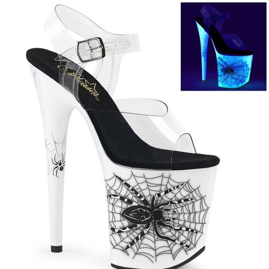 High Heels Pleaser | Pleaser Flamingo-808Sw Clear/Neon White