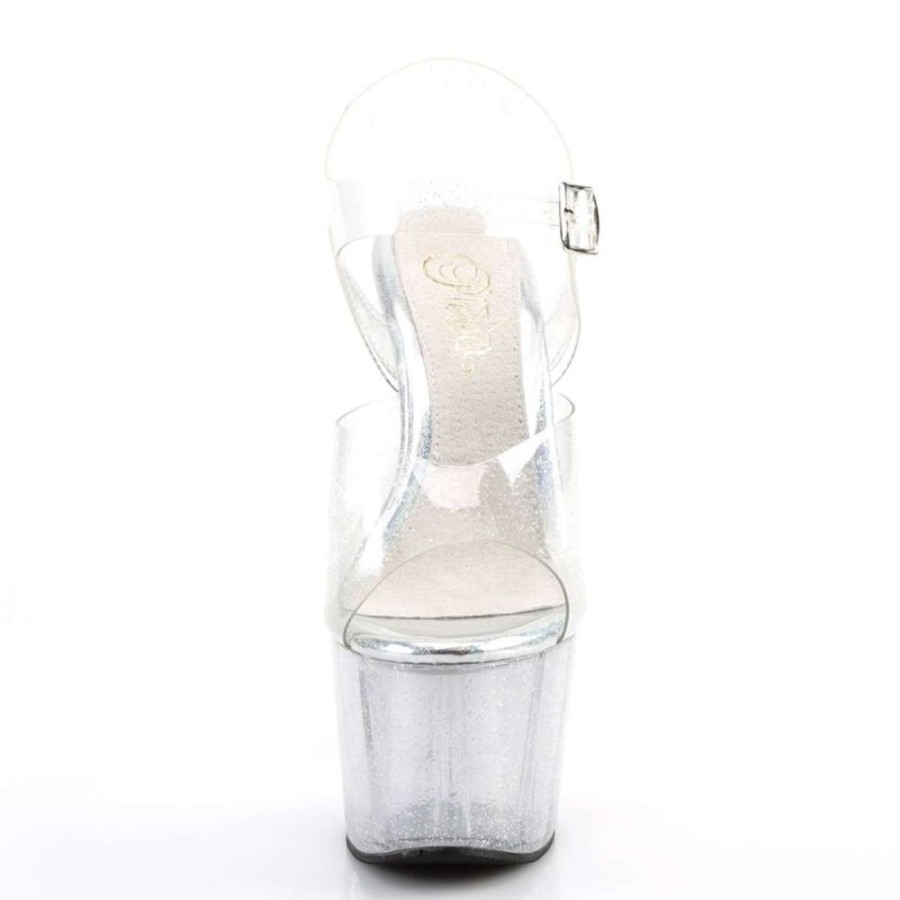 High Heels Pleaser | Pleaser Adore-708Mmg Clear/Clear