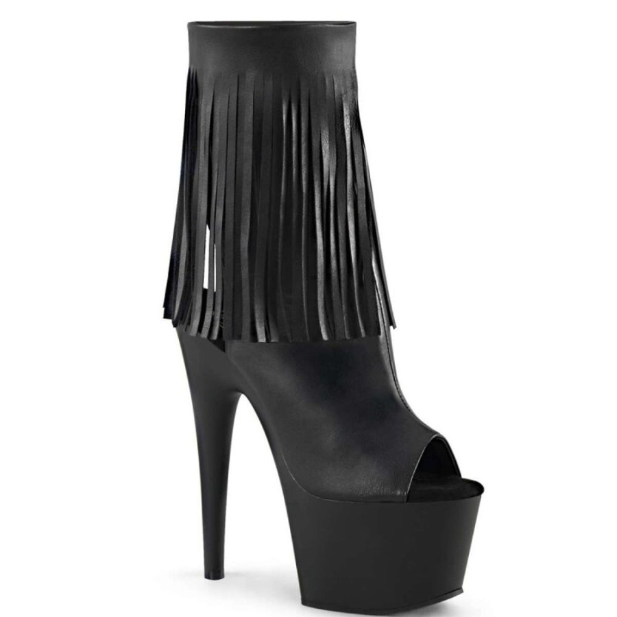 High Heels Pleaser | Pleaser Adore-1019 Black Faux Leather/Black Matte