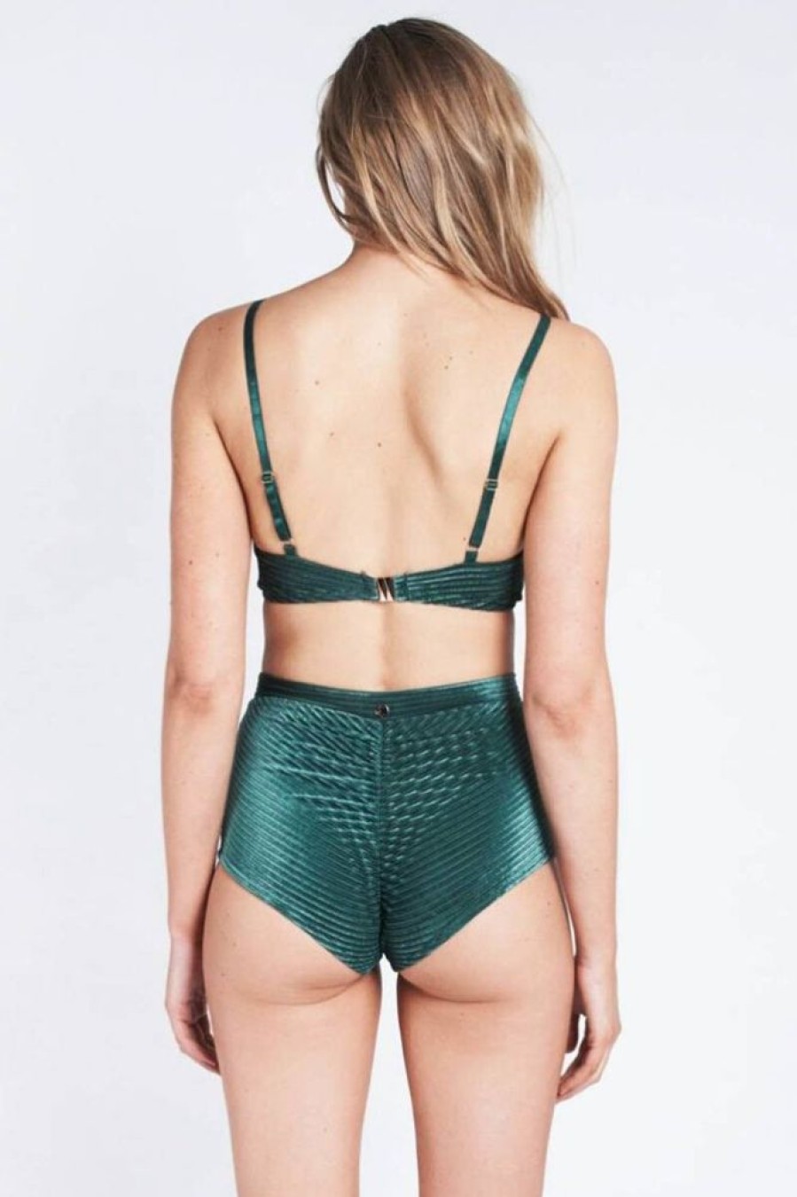 Pole Dance Wear Lunalae | Lunalae Shorts Lana High Waist Emerald